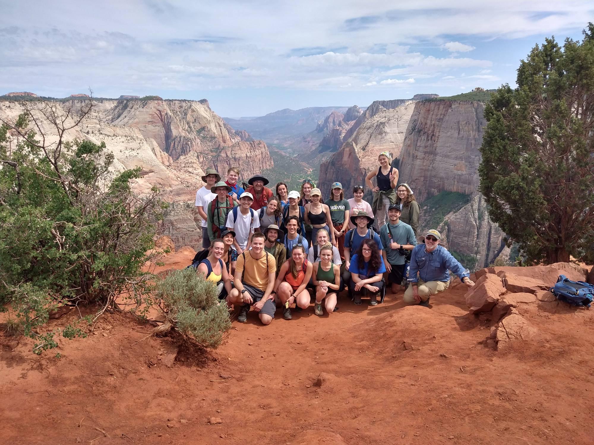 2023 Participants at Observation Point in Zion National Park